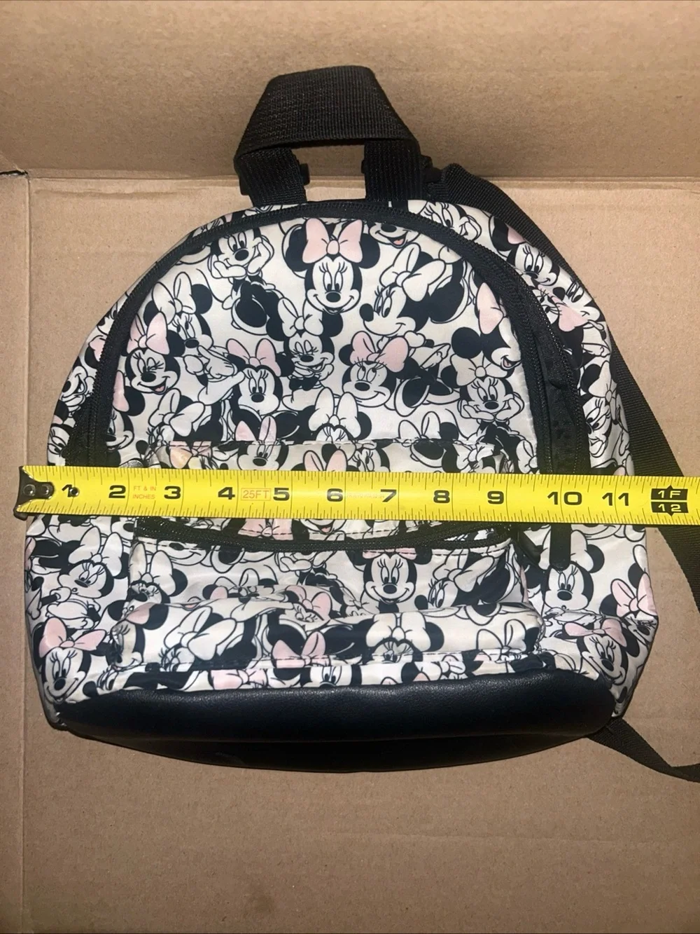 MINNIE MOUSE ZIPPERED BACKPACK